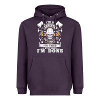 Plum i'm a carpenter i don't stop   funny carpentry woodworking t shirt Heavyweight Hoodie - linhVisuals