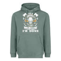 Sage i'm a carpenter i don't stop   funny carpentry woodworking t shirt Heavyweight Hoodie - linhVisuals