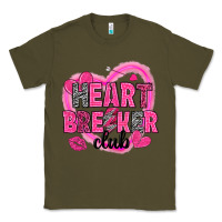 Army Green Heart breaker club Valentine's Day Classic Tee - HowdyJamesFarm