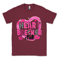 Burgundy Heart breaker club Valentine's Day Classic Tee - HowdyJamesFarm