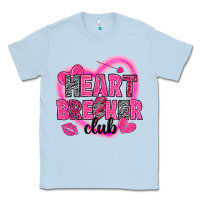 Dusty Blue Heart breaker club Valentine's Day Classic Tee - HowdyJamesFarm