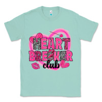 Seafoam Heart breaker club Valentine's Day Classic Tee - HowdyJamesFarm