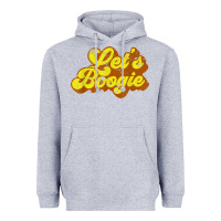 Heather Grey lets boogie shirt vintage dancing 1980s disco themed party t shirt Heavyweight Hoodie - linhVisuals