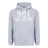 Heather Grey gumbo weather season in louisiana acadiana cajun lifestyle sweatshirt Heavyweight Hoodie - linhVisuals