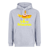 Heather Grey Yellow Submarine Heavyweight Hoodie - linhVisuals