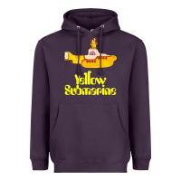 Plum Yellow Submarine Heavyweight Hoodie - linhVisuals