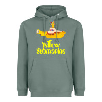 Sage Yellow Submarine Heavyweight Hoodie - linhVisuals