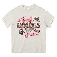 Cream best daughter ever mother's day Heavy Core Tee - CowGirlArtShop