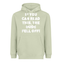 Matcha if you can read this the dude fell off funny biker moto gift t shirt Heavyweight Hoodie - linhVisuals