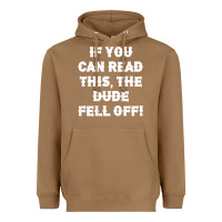 Toasted Coconut if you can read this the dude fell off funny biker moto gift t shirt Heavyweight Hoodie - linhVisuals