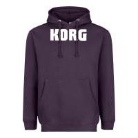 Plum Korg Keyboard Heavyweight Hoodie - linhVisuals