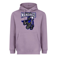 Lavender mandingo fighter chief, liberian superhero, african ancestry premium t Heavyweight Hoodie - linhVisuals