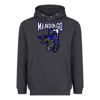 Smoke mandingo fighter chief, liberian superhero, african ancestry premium t Heavyweight Hoodie - linhVisuals