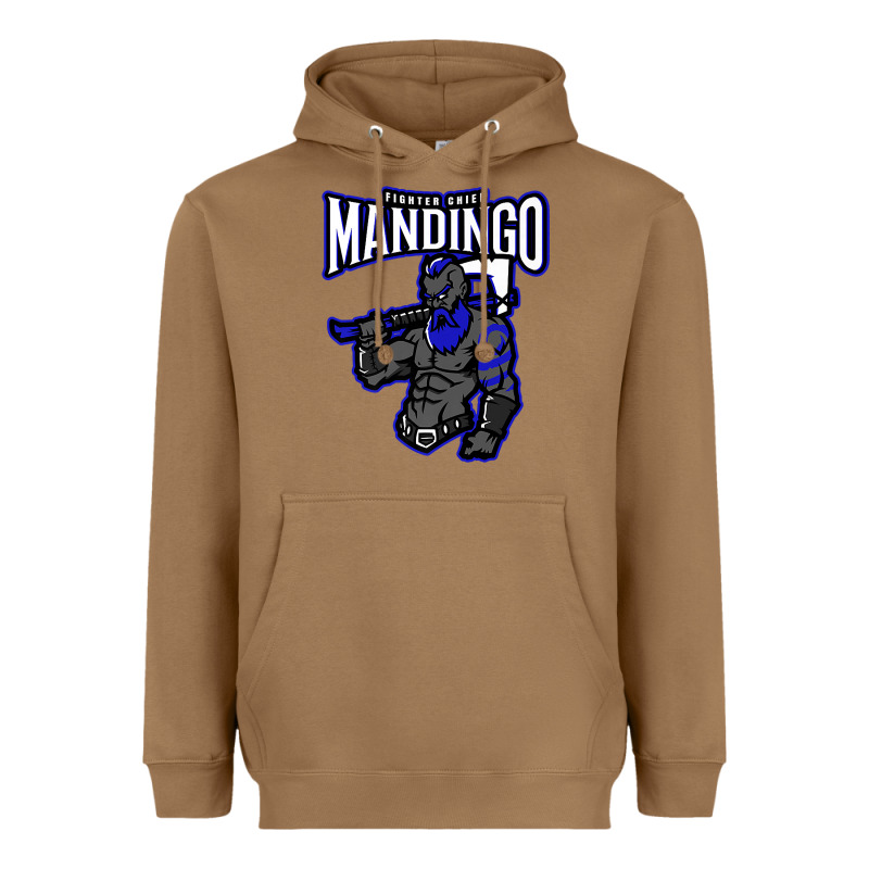 Mandingo Fighter Chief, Liberian Superhero, African Ancestry Premium T Heavyweight Hoodie by linhVisuals | Teevron