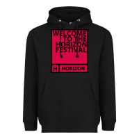 Black Horizon Festival Heavyweight Hoodie - linhVisuals