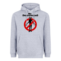 Heather Grey stranger no demogorgons Heavyweight Hoodie - linhVisuals
