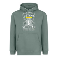 Sage womens proud daughter of a vietnam veteran freedom isn't free v neck t Heavyweight Hoodie - linhVisuals