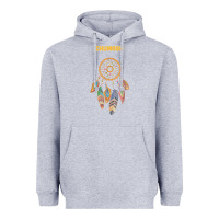 Heather Grey chumash tribe native american indian vintage dream catcher t shirt Heavyweight Hoodie - linhVisuals