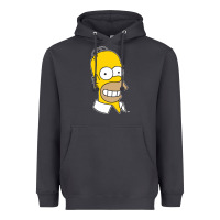 Smoke the simpsons homer simpson face sweatshirt Heavyweight Hoodie - linhVisuals