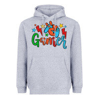 Heather Grey gamer Heavyweight Hoodie - JahusDesignShop