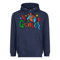 Navy gamer Heavyweight Hoodie - JahusDesignShop