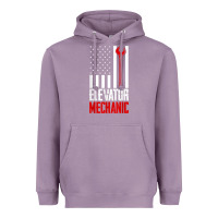 Lavender elevator mechanic american flag gift for elevator technician t shirt Heavyweight Hoodie - linhVisuals
