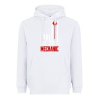 White elevator mechanic american flag gift for elevator technician t shirt Heavyweight Hoodie - linhVisuals