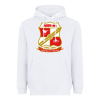 White the swindon Heavyweight Hoodie - linhVisuals