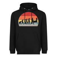 Black vintage retro evolution of the pinball lover premium t shirt Heavyweight Hoodie - linhVisuals