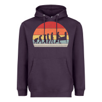 Plum vintage retro evolution of the pinball lover premium t shirt Heavyweight Hoodie - linhVisuals