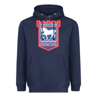 Navy the ipswich town Heavyweight Hoodie - linhVisuals