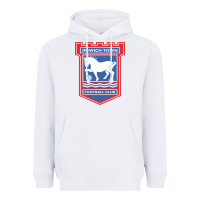 White the ipswich town Heavyweight Hoodie - linhVisuals