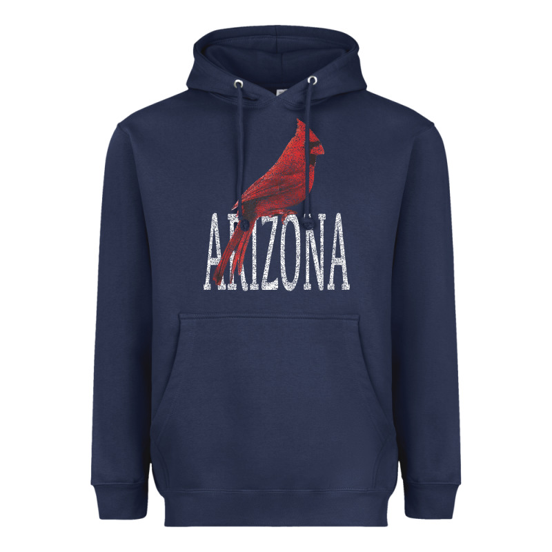 Black Vintage Cardinal Red Bird Arizona Az Gifts Premium T Shirt Heavyweight Hoodie by linhVisuals | Teevron