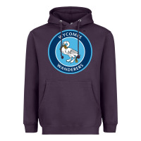 Plum the wycombe wanderers Heavyweight Hoodie - linhVisuals