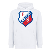 White the  utrecht Heavyweight Hoodie - linhVisuals