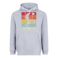 Heather Grey bmx vintage bike fans kids gift boys bmx pullover hoodie Heavyweight Hoodie - linhVisuals