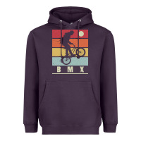 Plum bmx vintage bike fans kids gift boys bmx pullover hoodie Heavyweight Hoodie - linhVisuals