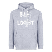 Heather Grey biologist   funny biology student cell science chemistry dna t shirt Heavyweight Hoodie - linhVisuals