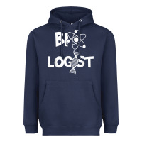 Navy biologist   funny biology student cell science chemistry dna t shirt Heavyweight Hoodie - linhVisuals