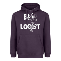 Plum biologist   funny biology student cell science chemistry dna t shirt Heavyweight Hoodie - linhVisuals