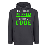 Smoke funny programmer writing code muscles meme for computer geek Heavyweight Hoodie - linhVisuals