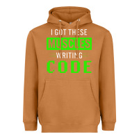 Funny Programmer Writing Code Muscles Meme For Computer Geek Heavyweight Hoodie | Teevron