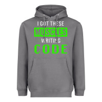 Storm funny programmer writing code muscles meme for computer geek Heavyweight Hoodie - linhVisuals