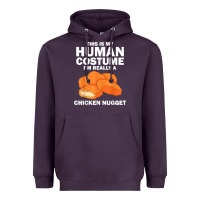 Plum funny chicken nugget costume for kids fashion nugget foodie t shirt Heavyweight Hoodie - linhVisuals