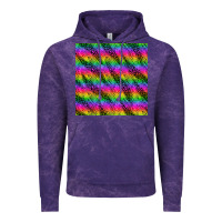 Cloud Purple neon rainbow leopard zebra seamless pattern Vintage Hoodie - BundleAndBundleShop