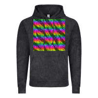 Vintage Black neon rainbow leopard zebra seamless pattern Vintage Hoodie - BundleAndBundleShop