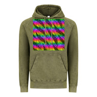 Vintage Olive neon rainbow leopard zebra seamless pattern Vintage Hoodie - BundleAndBundleShop