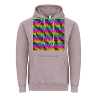 Vintage Zinc neon rainbow leopard zebra seamless pattern Vintage Hoodie - BundleAndBundleShop
