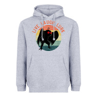 Heather Grey mothman live laugh lurk Heavyweight Hoodie - linhVisuals
