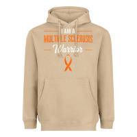 Mushroom multiple sclerosis warrior autoimmune disease orange ribbon Heavyweight Hoodie - linhVisuals
